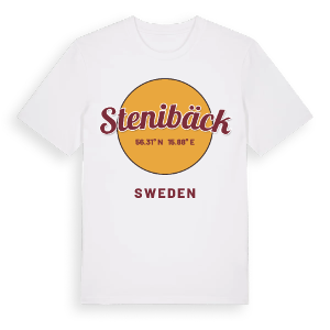 Stenibäck cirkel t-shirt – ekologisk bomull t-shirt från Pinshirt