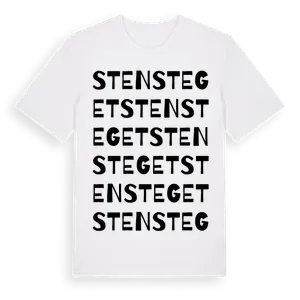 Stensteget ordlek t-shirt – ekologisk bomull t-shirt från Pinshirt