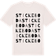 Vintage White t-shirt med Stickeboda ordlek t-shirt