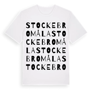 Stockebromåla ordlek t-shirt – ekologisk bomull t-shirt från Pinshirt