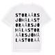 Stora Årsjömåla ordlek t-shirt