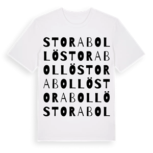 Stora Bollö ordlek t-shirt – ekologisk bomull t-shirt från Pinshirt