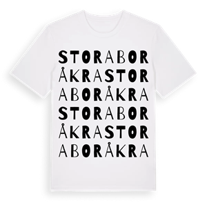Stora Boråkra ordlek t-shirt – ekologisk bomull t-shirt från Pinshirt