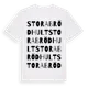 White t-shirt med Stora Brödhult ordlek t-shirt