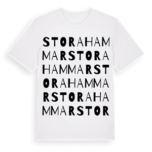 Stora Hammar ordlek t-shirt – ekologisk bomull t-shirt från Pinshirt