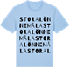 Blue Soul t-shirt med Stora Lönnemåla ordlek t-shirt