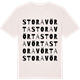Vintage White t-shirt med Stora Vörta ordlek t-shirt