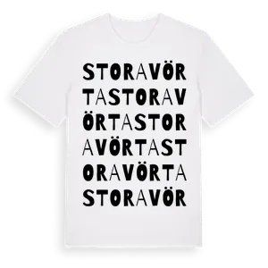 Stora Vörta ordlek t-shirt – ekologisk bomull t-shirt från Pinshirt