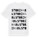 White t-shirt med Store Mark ordlek t-shirt