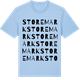 Blue Soul t-shirt med Store mark ordlek t-shirt