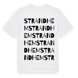 Strandhem ordlek t-shirt – ekologisk bomull t-shirt från Pinshirt