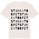 Vintage White t-shirt med Stubbatorpet ordlek t-shirt