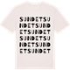 Vintage White t-shirt med Sundet ordlek t-shirt