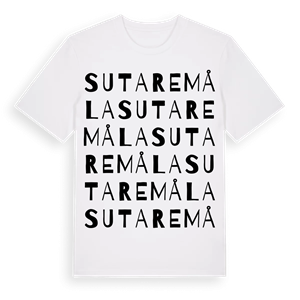 Sutaremåla ordlek t-shirt – ekologisk bomull t-shirt från Pinshirt