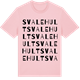 Pink Cotton t-shirt med Svalehult ordlek t-shirt