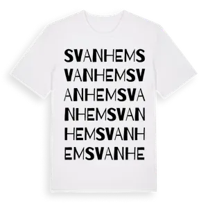 Svanhem ordlek t-shirt – ekologisk bomull t-shirt från Pinshirt