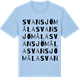 Blue Soul t-shirt med Svansjömåla ordlek t-shirt