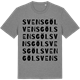 Mid Heather Gray t-shirt med Svensgöl ordlek t-shirt