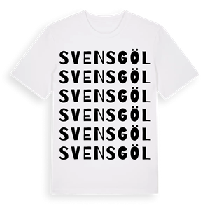 Svensgöl ordlek t-shirt – ekologisk bomull t-shirt från Pinshirt