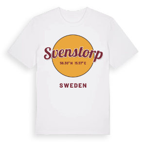 Svenstorp cirkel t-shirt – ekologisk bomull t-shirt från Pinshirt