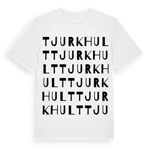 Tjurkhult ordlek t-shirt – ekologisk bomull t-shirt från Pinshirt