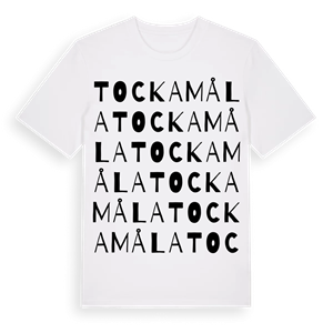 Tockamåla ordlek t-shirt – ekologisk bomull t-shirt från Pinshirt