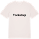 Vintage White t-shirt med Tockatorp fetstil t-shirt