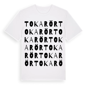 Toka rör ordlek t-shirt – ekologisk bomull t-shirt från Pinshirt