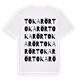 Toka rör ordlek t-shirt