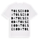 White t-shirt med Tolseboda ordlek t-shirt