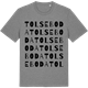 Mid Heather Gray t-shirt med Tolseboda ordlek t-shirt