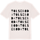Vintage White t-shirt med Tolseboda ordlek t-shirt