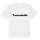 White t-shirt med Tommakulla fetstil t-shirt