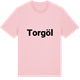 Pink Cotton t-shirt med Torgöl fetstil t-shirt