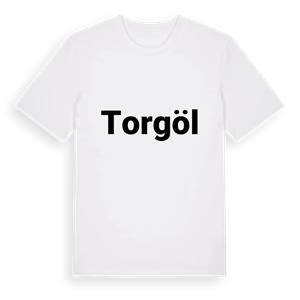 Torgöl fetstil t-shirt – ekologisk bomull t-shirt från Pinshirt