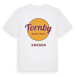 Tornby cirkel t-shirt – ekologisk bomull t-shirt från Pinshirt