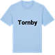 Blue Soul t-shirt med Tornby fetstil t-shirt