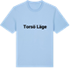 Blue Soul t-shirt med Torsö läge fetstil t-shirt