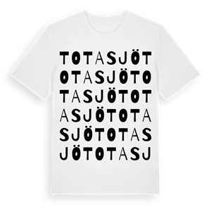 Totasjö ordlek t-shirt – ekologisk bomull t-shirt från Pinshirt