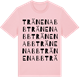 Pink Cotton t-shirt med Tränenabb ordlek t-shirt