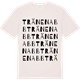 Vintage White t-shirt med Tränenabb ordlek t-shirt