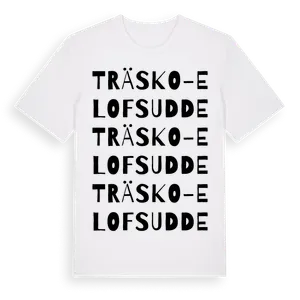 Träsko-Elofs Udde ordlek t-shirt – ekologisk bomull t-shirt från Pinshirt