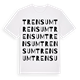 White t-shirt med Trensum ordlek t-shirt