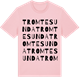 Pink Cotton t-shirt med Tromtesunda ordlek t-shirt