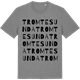 Mid Heather Gray t-shirt med Tromtesunda ordlek t-shirt