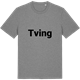 Mid Heather Gray t-shirt med Tving fetstil t-shirt