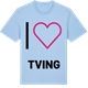 Blue Soul t-shirt med Jag älskar Tving t-shirt stort tryck
