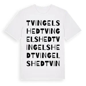 Tvingelshed ordlek t-shirt – ekologisk bomull t-shirt från Pinshirt