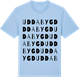 Blue Soul t-shirt med Uddabygd ordlek t-shirt