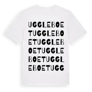 Uggleboet ordlek t-shirt – ekologisk bomull t-shirt från Pinshirt